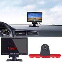 12 mm objektyvas CMOS galinio vaizdo kamera + 7 colių TFT LCD ekranas Automobilio monitorius Stabdžių žibintas Automobilio stogo galinio vaizdo kamera Citroen Dispatch/Toyota Proace/Peugeot Expert Traveller Van 3 Transporter 2016