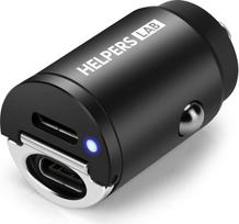 12 V USB C kištukas, 45 W cigarečių žiebtuvėlio USB C automobilinis adapteris [PPS PD 45W QC 3.0] Super mini viso metalo automobilinis įkroviklis USBC greitasis įkrovimas, suderinamas su iPhone 15/14/13/12 Pro Max, Galaxy S23 S22