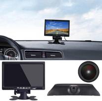18 mm objektyvas Aukščiausios kokybės atbulinės eigos kamera + 7 colių TFT LCD ekrano monitorius Stabdžių šviesos automobilio stogo atbulinės eigos kamera, skirta "Fiat Iveco Daily 4 Gen 2011-2014