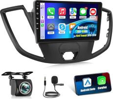 2+64G "Android" automobilinis radijas "Ford Transit 2015-2019", 9 colių IPS jutiklinis ekranas su belaidžiu "CarPlay", "Android" automobilinis GPS, "WiFi", DSP 32EQ + AHD kamera ir mikrofonas