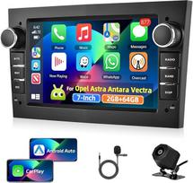 2+64G automobilinis radijas "Opel Astra/Antara/Vectra/Corsa/Zafira" radijas su belaidžiu "Carplay"/"Android Car", 7 colių ekranas, automobilinė stereogarsiakalbė su GPS navigacija/WiFi/Bluetooth/RDS/FM/USB/SWC/Mirror Link/Canbus + kamera