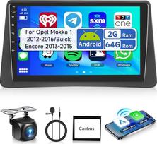 2G ir 64G 9 colių "Android" automobilinis radijas "Opel Mokka 1" 2012-2016 m. / "Buick Encore" 2013-2015 m. su "Carplay" "Android" belaidžiu ryšiu, jutikliniu ekranu "Bluetooth HiFi/RDS/FM radijas, "WiFi Navi/AHD atbulinės eigos kamera