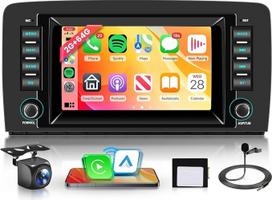 2G+64G belaidis "Carplay Android" automobilinis radijas "Mercedes Benz" R klasei W251 R280 R300 R320 R350 R63 2005-2017 7 colių automobilinis radijas su "Android" automobiline navigacija GPS WiFi Bluetooth FM/RDS/ASP EQ/SWC Galinis vaizdas