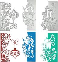 3 vienetų pjovimo Dies kortelės, Senhai Kalėdų metalo pjovimo Dies Scrapbooking pjovimo Dies sniego dribsnių šablonas DIY Kalėdų apdaila reljefo atostogų dekoracijos