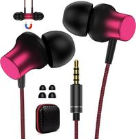 3,5 mm triukšmą slopinančios ausinės su mikrofonu, pintos iš nailono, aukštos garso kokybės 3,5 mm lizdas moterims, mokykloms, vaikams, skirtos "iPhone", "iPod", "iPad", MP3/4, kompiuteriui