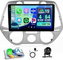 4 + 64G "Android" automobilinis radijas su ekranu, skirtas "Hyundai i20" 2008-2012 m. Belaidis "Carplay", automobilinis radijas su navigacija, 9 colių ekranas, "Android Car/FM/RDS/Reversing Cam