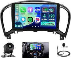 4+128G "Android" automobilinis radijas su ekranu "Nissan Juke J15 2010-2019", YF15 "Infiniti ESQ 2011-2017" belaidis "Carplay", automobilinis radijas su navigacija, 9 colių ekranas, "Android Car/FM/RDS/Reversing Cam