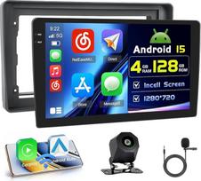 4+128G "Android" automobilinis radijas su ekranu, skirtas "Fiat Panda" 2003-2012 m. Belaidis "Carplay", automobilinis radijas su navigacija, 9 colių ekranas, "Android Car/FM/RDS/Reversing Cam