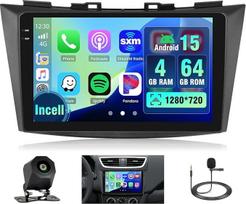 4+64G Android automobilinis radijas su ekranu Suzuki Ertiga 2012-2017 Suzuki Swift 2011-2017 Wireless Carplay, automobilinis radijas su navigacija, 9 colių ekranas, Android Car/FM/RDS/Reversing Cam