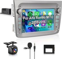 4+64G Hodozzy Carplay ekranas Alfa Romeo Mito 2008-2016 su GPS/WiFi, Alfa Romeo Mito 7 colių Bluetooth su Android Car/DSP/FM/RDS/SWC/USB + galinio vaizdo kamera