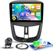 4G + 128G automobilinis radijas "Android 15", skirtas "Peugeot 207" 2006-2015 m., 9 colių vidinis HD jutiklinis ekranas su belaidžiu "Carplay Android Car", automobilinis radijas, palaikantis GPS "Wi-Fi" USB "Bluetooth" FM RDS atbulinės eigos kamera
