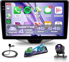 4G + 64G belaidis "Carplay Android" automobilinis radijas "Toyota Aygo" "Peugeot 108" "Citroen C1" 2015-2020 m. 9 colių "Incell" jutiklinio ekrano automobilinis radijas su "Android" automobilio GPS navigacija "WiFi" "Bluetooth" FM/RDS/EQ/USB/SWC gale
