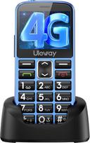 4G mobilusis telefonas senjorams be sutarties, mobilusis telefonas su dideliais mygtukais, mobilusis telefonas senjorams be Simlock mygtuko, su įkrovimo stotele, pagalbos iškvietimo mygtukas, 1000 mAh