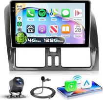 4G+128G Autoradio Android 15 für Volvo XC60 2008-2013, 9 Zoll Incell HD Touchscreen mit Drahtlos Carplay Android Auto, Auto Radio mit Bluetooth GPS Wi-Fi USB FM RDS Radio Rückfahrkamera