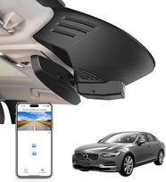 4K prietaisų skydelio vaizdo kamera, pritaikyta "Volvo S90", "V90 Cross Country" ir "V90" 2017 m., 2018 m., 2019 m., 2020 m., 2021 m. (A modelis), integruota originali išvaizda, UHD 2160P vaizdo įrašas, "WiFi" ir programėlė, įrašymas kilpa, lengva įdiegti