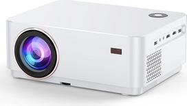 4K projektorius su "Android TV", Sewens 800 ANSI "Wi-Fi" "Bluetooth" projektorius, automatinis fokusavimas ir posūkio kampas, 1080P 4K palaikomas lauko filmų projektorius su "Netflix YouTube" 7000+ programų