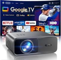 4K projektorius su "Google TV" ir "Netflix/Disney+", "Dolby Audio", 1000 ANSI išmanusis projektorius 4K automatinis fokusavimas, distinkcijos korekcija, HDR10, valdymas balsu, "WiFi Bluetooth", "Full HD 1080P" namų kinas / lauko kinas