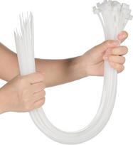 50 Pack Cable Ties Heavy Duty Strong Large Industrial Sturdy Wire Ties Awnings Branches Bundling Plants Solid Water Pipes (White, 61mm x 7.9mm)