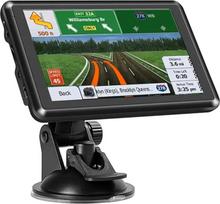 7 colių automobilinė GPS navigacijos sistema su 5 colių ekranu, 2025 žemėlapiais, nemokamais visą gyvenimą galiojančiais atnaujinimais, skirta nameliams ant ratų, sunkvežimiams, komercinių automobilių vairuotojams, pusiau sunkvežimių vairuotojams su pasir