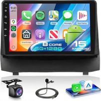 8 Kern 6G+128G Autoradio Android 15 für Ford Fiesta 2009-2014, 9'' IPS HD Touchscreen Auto Radio mit Drahtlos Carplay Android Auto DSP GPS Wi-Fi USB Bluetooth 5.0 FM RDS Radio Rückfahrkamera