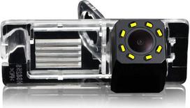 8 LED naktinio matymo naktinio matymo automobilio galinio vaizdo kamera 170° plačiu kampu HD spalvota vandeniui atspari galinio vaizdo kamera, skirta "Dacia Lodgy"/"Renault Fluence"/"Duster Megane"/"Latitude"/"Scenic 2"/"Laguna 2/3 X91"/"Captur"/"Clio 4