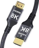8k 4k HDMI kabelis 15 m, didelės spartos HDMI kabelis 4K 144Hz 120Hz 8K60Hz eARC DTS:X D-olby Atmos HDR10+ HDCP2.3 suderinamas su nešiojamojo kompiuterio monitoriumi Žaidimų kompiuterio televizoriumi RTX4090 Projektorius Sky-Q X-box