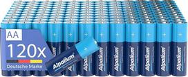 AA baterijos R6 Mignon 120er Pack Zink-Kohle Lange Lagerfähigkeit Cadmium- & quecksilberfrei umweltfreundlich verpackt Vorratspack Alpalium