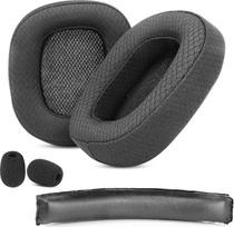 ACCOUTA Ausų pagalvėlės ir galvos juosta, suderinamos su "Logitech G930 G930s G430 G432" ausinėmis.Keičiamos ausų pagalvėlės su patvariu ir kvėpuojančiu audiniu / didelio tankio putomis