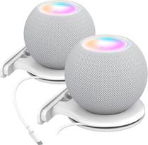 AHASTYLE "HomePod Mini" sieninis laikiklis ABS stovo laikiklis su kabelių valdymo priedais, skirtas "Apple HomePod Mini", su varžtais, taupantis erdvę virtuvėje, vonios kambaryje ir miegamajame (baltas_2 vnt.)