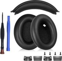 Aiivioll "Sony" WH-1000XM4 (WH1000XM4) ausų pagalvėlių ir galvos juostos atsarginių dalių rinkinys, ausinių per ausis remonto / atnaujinimo dalys (juoda)