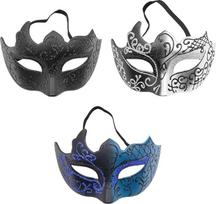 Alnicov 3 dalių Venecijos maskarado kaukė Cosplay kostiumas maskarado kaukė su elastine juosta vyrams ir moterims
