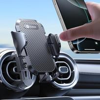 andobil Mobiliojo telefono laikiklis automobilyje su apvalia ventiliacija [2.0 dizaino atnaujinimas "Mercedes"] Mobiliojo telefono laikiklis automobilyje [2026 Naujas metalinis ventiliacijos spaustukas], skirtas "Mercedes-Benz A/B/C/E/S", "Benz" priedai "