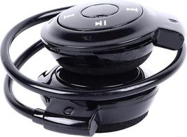 Ausinės ausinės Belaidės ausinės su mikrofonu Sulankstomos stereofoninės HiFi garso juodos spalvos bėgimo ausinės