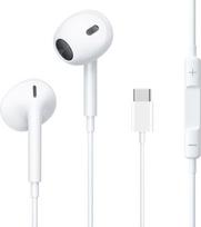 Ausinės į ausis USB C suderinamos su "iPhone 16 Pro Max/15 Plus", "Extra Bass" ausinės, užtikrinančios garsumo ir mikrofono valdymą, suderinamos su "Huawei Xiaomi Galaxy" (USB C)