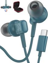 Ausinės su kabeliu "Samsung Galaxy A55 A35 A54 A53 S24" USB C ausinės su mikrofonu "iPhone" 16 15 "HiFi" stereofoninės C tipo ausinės, skirtos "Xiaomi" 14 13 "Pixel" 9 8a One