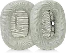Ausų pagalvėlės "Apple AirPods Max" ausinėms "Apple AirPods Max" keičiamos odinės ausų pagalvėlės, atsparios prakaitui, su magnetu, baltyminės odos ir atminties putų (sidabrinės spalvos)