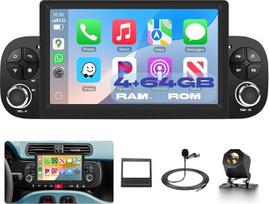 Automobilinis radijas [4G+64G] "Fiat Panda" (2013-2020), 7 colių jutiklinis ekranas, "Android 13 CarPlay", "Android Car", BT5.0 WiFi GPS RDS FM EQ