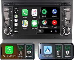 Automobilinis radijo imtuvas "Audi A4 B6/B7" 2004-2008 m., su "Linux" sistema ir IPS ekranu, integruotu belaidžiu "CarPlay" ir "Android Car", originaliu nuotolinio valdymo pulteliu, "Bluetooth", AM/FM RDS, USB, DSP ir aukštu dažniu