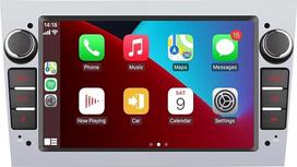 Automobilinis radijas, suderinamas su "Wireless Carplay"/"Android Car", skirtas "Opel Antara Zafira Corsa Vivaro Combo" su jutikliniu ekranu/Bluetooth/Mirror Link/FM/AM/High Performance, sidabrinės spalvos