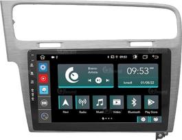 Automobilinis radijo imtuvas Volkswagen Golf 7 Satin Grey Android GPS Bluetooth WiFi USB DAB+ jutiklinis ekranas 10 colių 8Core Carplay Android automobilis