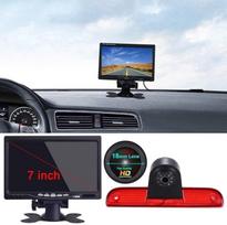 Automobilio trečiojo stogo stabdžių žibinto kamera Stabdžių šviesos galinio vaizdo palaikymo kamera, 18 mm kamera + 7 colių TFT LCD monitorius.