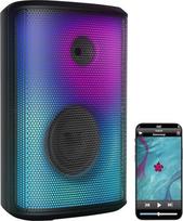 auvisio muzikinė dėžutė: (Karaokė dėžutė, karaokė aparatas, DJ): Mobili lauko PA sistema ir "Bluetooth Boombox", šviesos efektai, 200 W (karaokė dėžutė, karaokė aparatas, DJ)