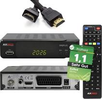 AXRED S90 Plus palydovinis imtuvas + HDMI kabelis, su įrašymo funkcija, su HD funkcija, skaitmeninis palydovinis imtuvas, skirtas palydovinei televizijai, HD imtuvas, HDMI