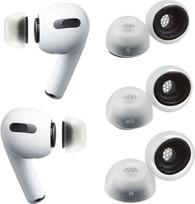 AZLA SednaEarfit MAX, skirti "AirPods Pro" (1-oji ir 2-oji kartos) (S/MS/M, 3 poros) - aukščiausios kokybės silikoniniai pakaitiniai ausų kištukai