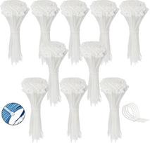 Baltos spalvos poliamido kabelių raiščiai, 2,5 mm pločio (200 x 2,5 mm, 1000 vnt. pakuotėje)