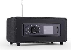 BEA103-028 FM/DAB+ radijas/Bluetooth/USB/AUX IN Holzfarbe Radio mit Fernbedienung & Doppelalarmmodus