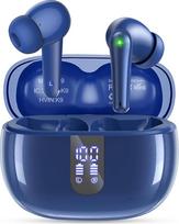 Belaidės "Bluetooth" ausinės mėlynos spalvos