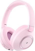 Belaidės "Bluetooth" ausinės, ausinės per ausis, slopinančios triukšmą, 100 valandų atkūrimo laikas, 5.3 "Bluetooth" ausinės su ANC režimu, "Hi-Res Audio", gilūs bosai, rožinės spalvos