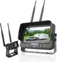 Belaidis galinio vaizdo kameros rinkinys su 7 colių DVR monitoriumi, skirtas transporto priemonėms, pikapams, sunkvežimiams, priekaboms, autobusams, furgonams, nameliams ant ratų ir žemės ūkiui, su 1080P naktinio matymo signalo galinio vaizdo kamera IP69K