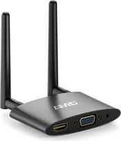 Belaidis HDMI 4K dekodavimas, AIMIBO USB C siųstuvas ir imtuvas 5G belaidis ilgintuvas su VGA/HDMI, "Netfix" vaizdo transliacija iš nešiojamojo kompiuterio, TV dėžutės, fotoaparato, telefono į televizorių, projektorių - 165FT/50M (baltas)